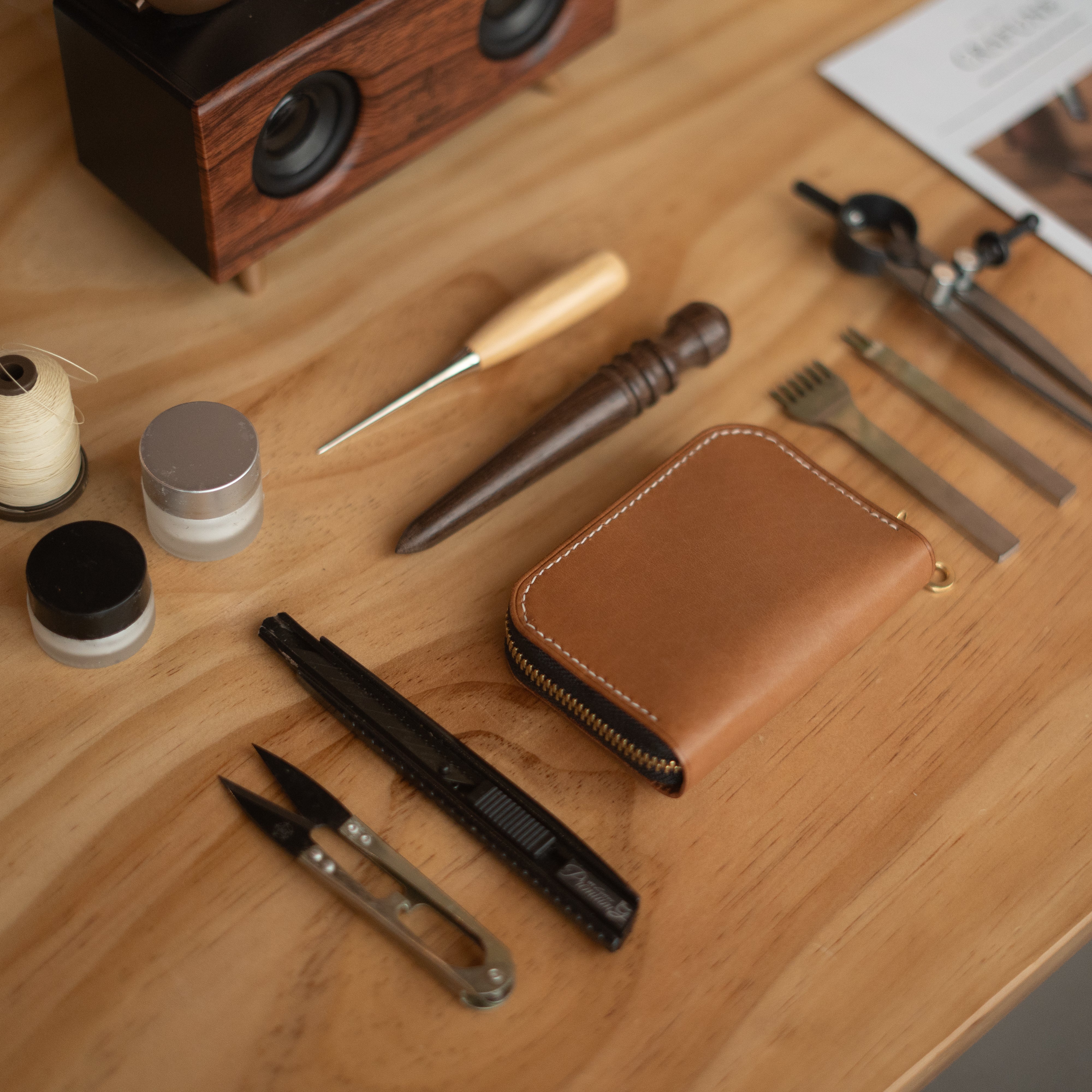 Short Zipper Wallet - Haji Lane - Crafune