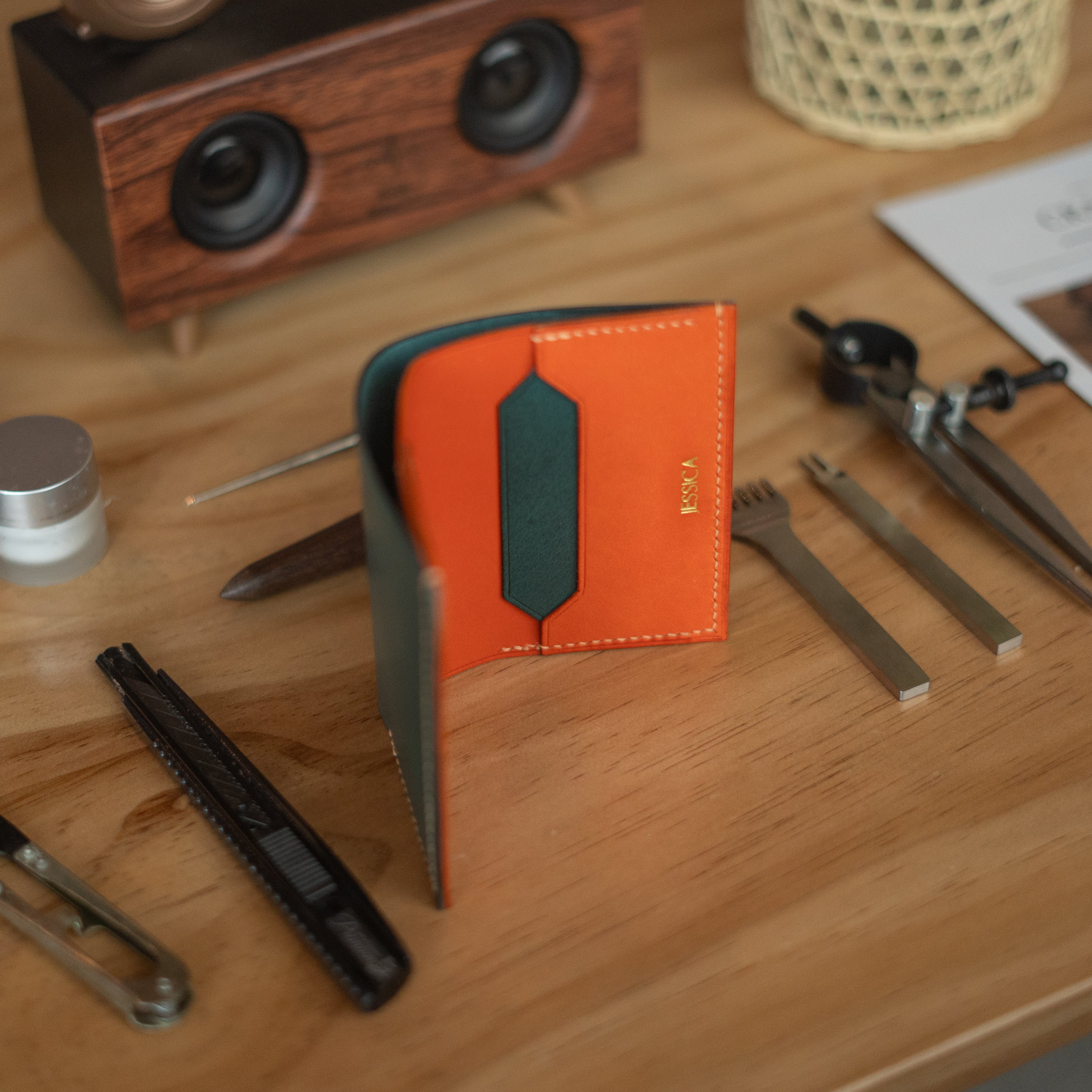 Minimalist Bi-fold Wallet - Haji Lane - Crafune