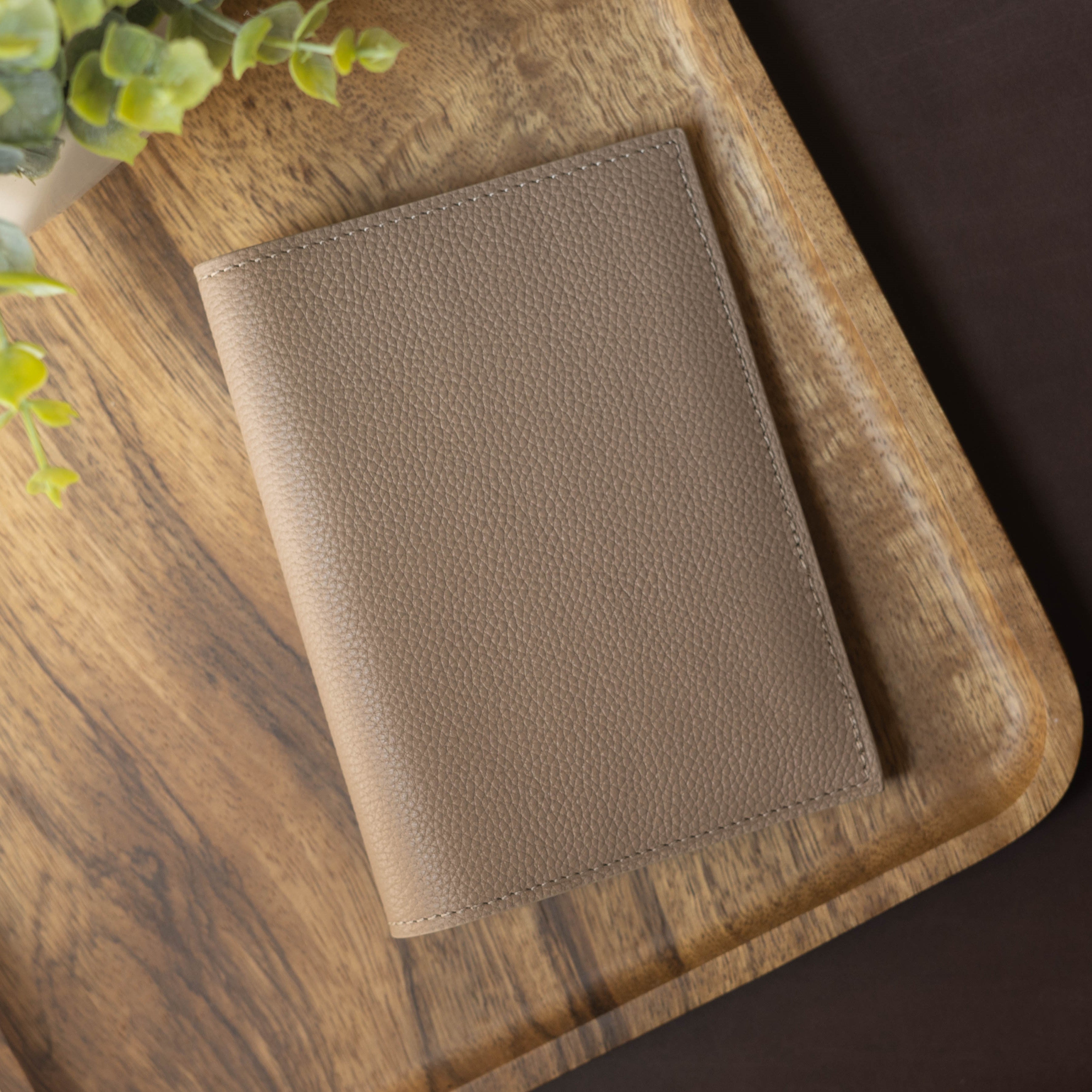 Buff Brown Passport Holder