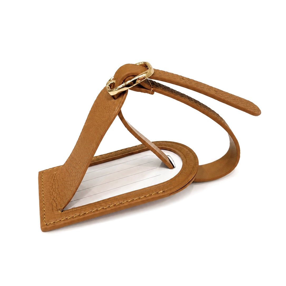 Luggage Tag - Caramel Brown