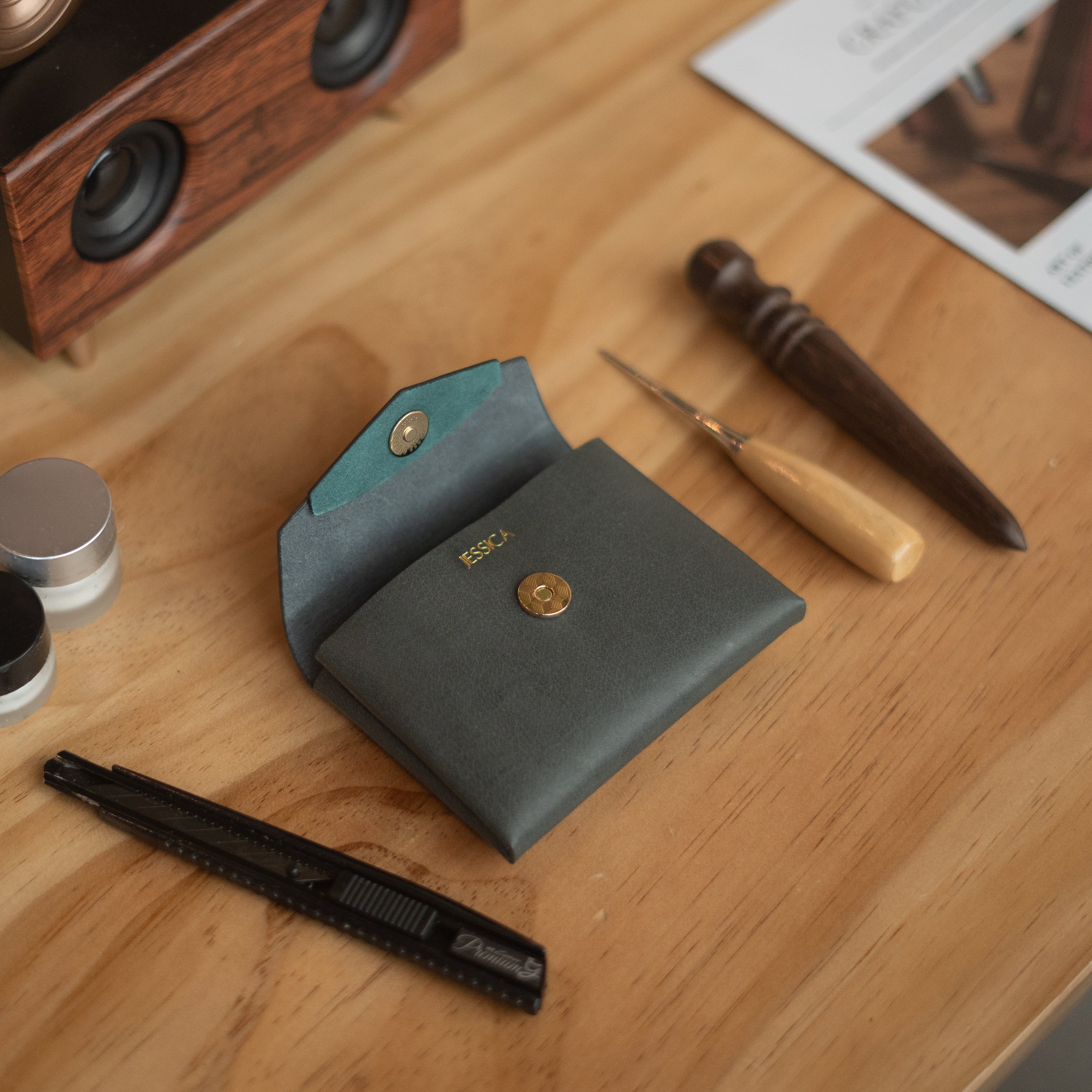 Moneta Mini Wallet Workshop - Haji Lane - Crafune