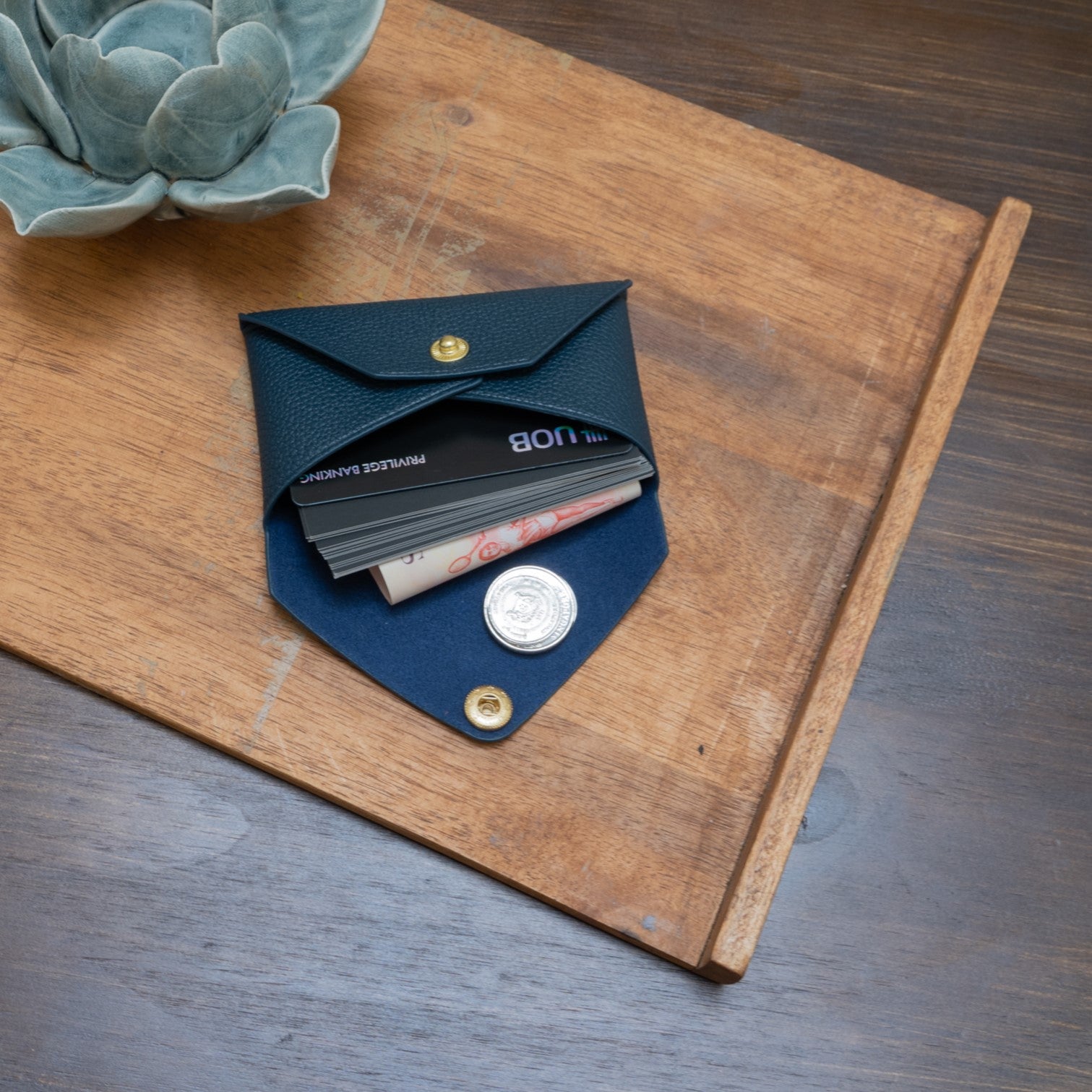 Envelope Cardholder - Prussian Blue