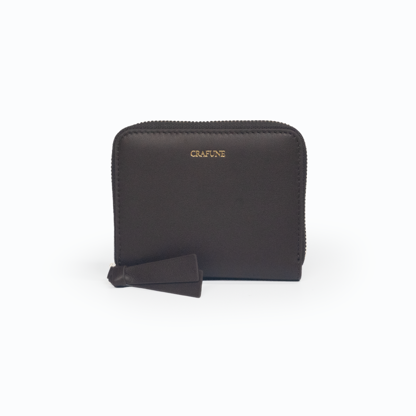 Pluto Short Zipper Wallet - Cocoa