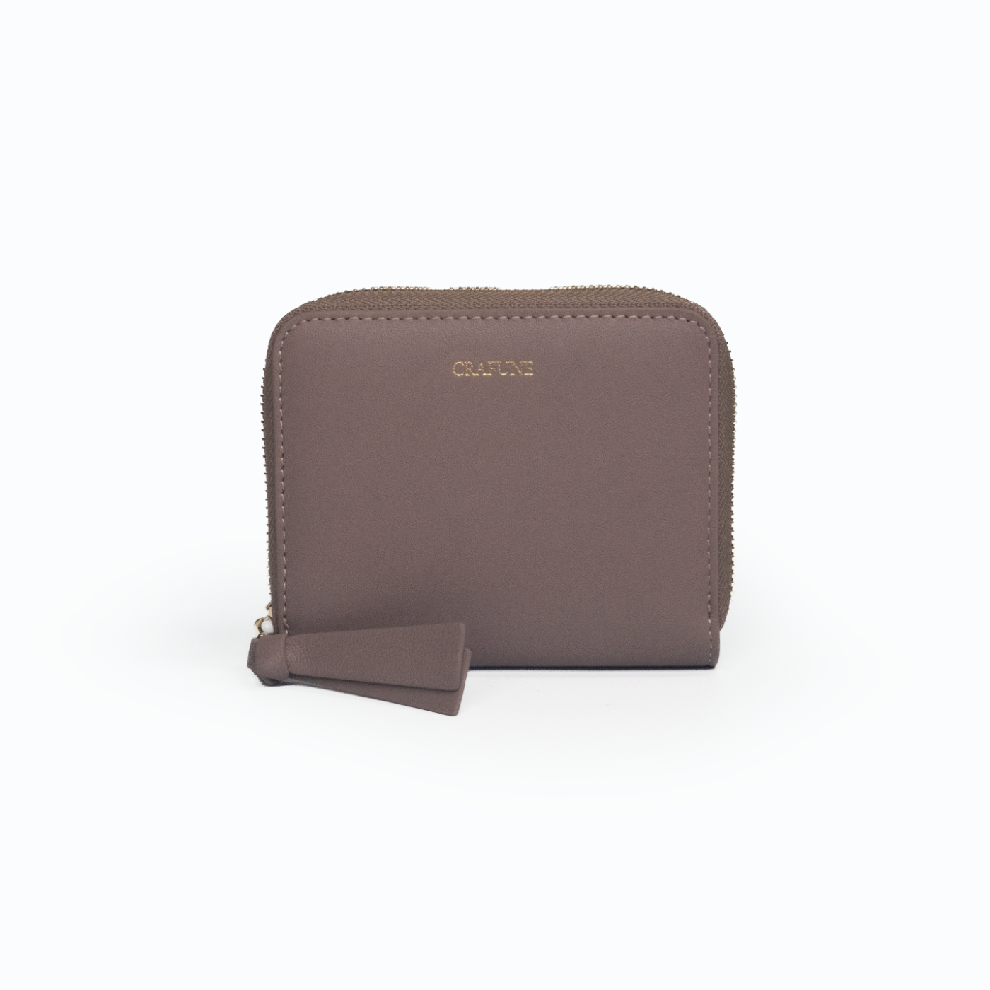 Pluto Short Zipper Wallet - Light Mauve