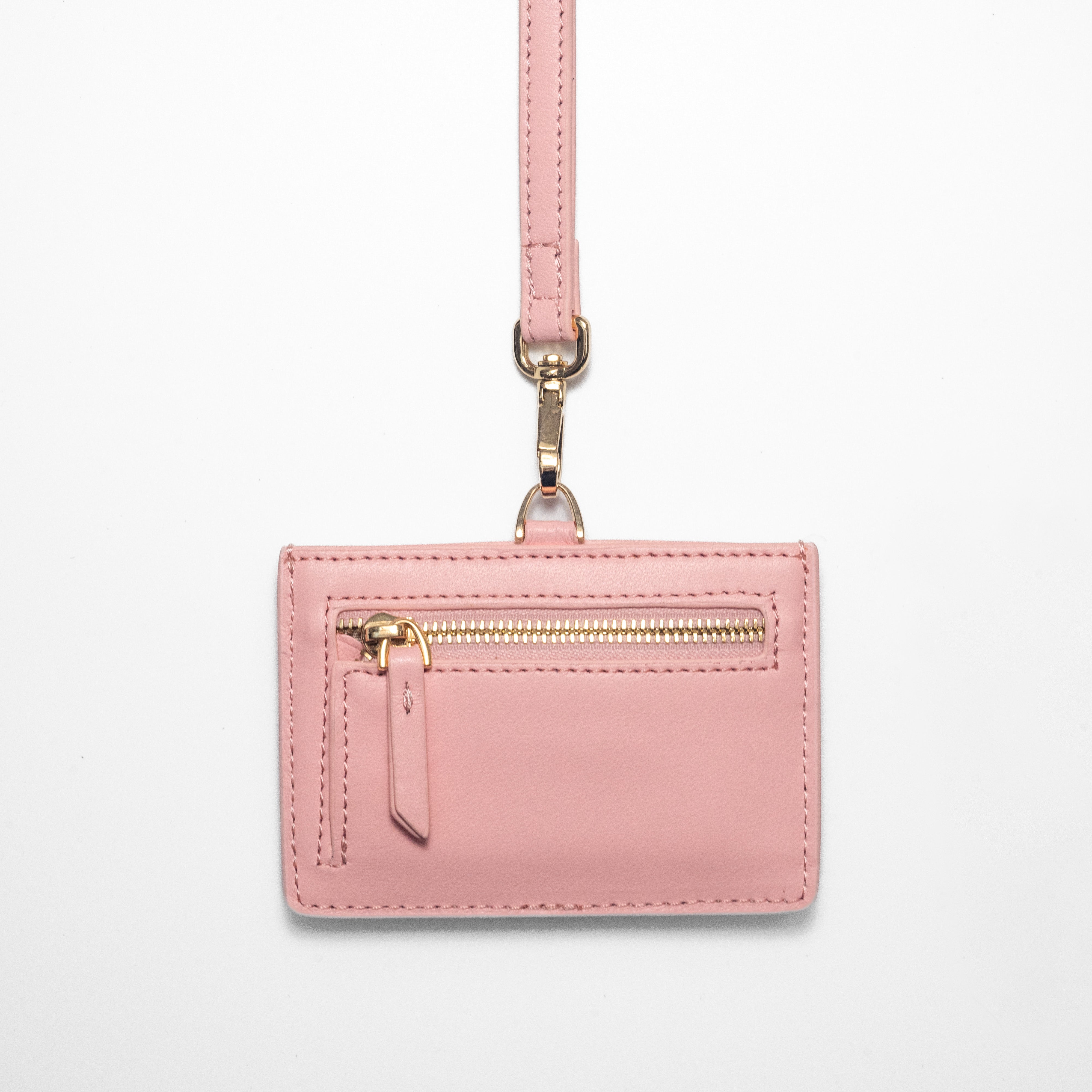 Zip Lanyard - Strawberry Milk