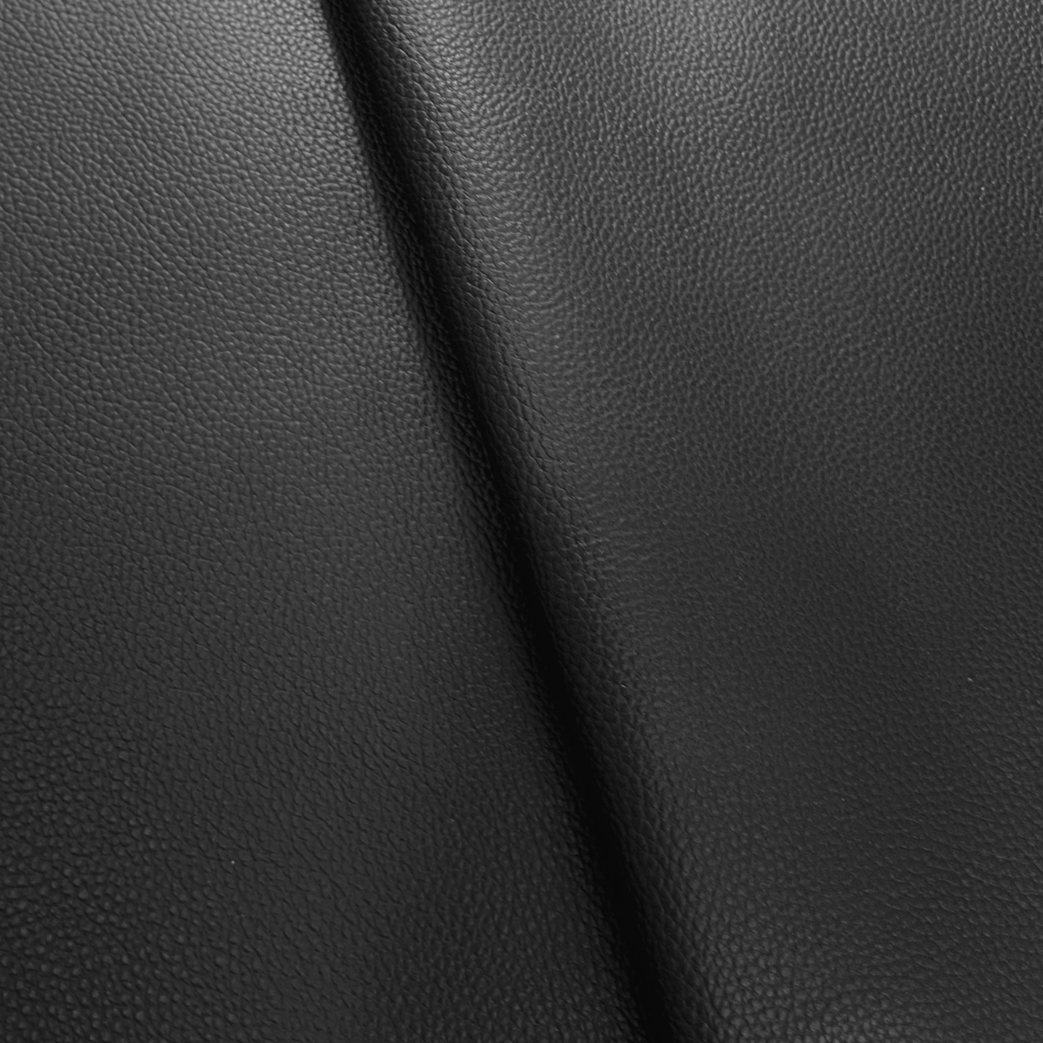 Full-grain Milled Cow Combination-Tanned Leather - Black - Crafune