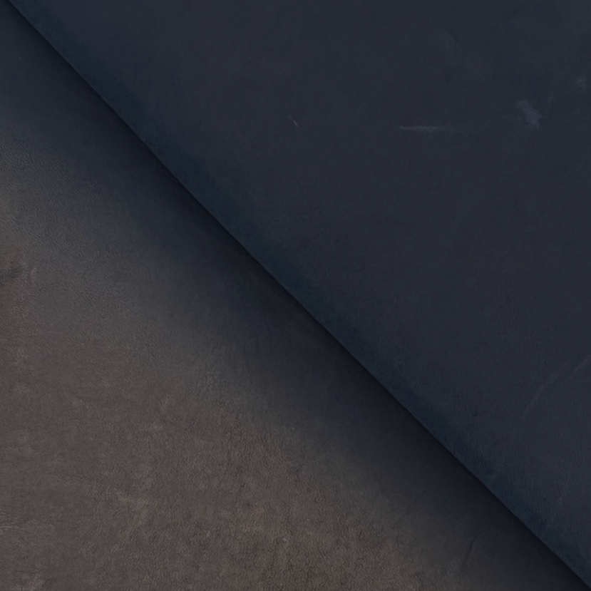 Full-grain Calf Leather - Navy - Crafune