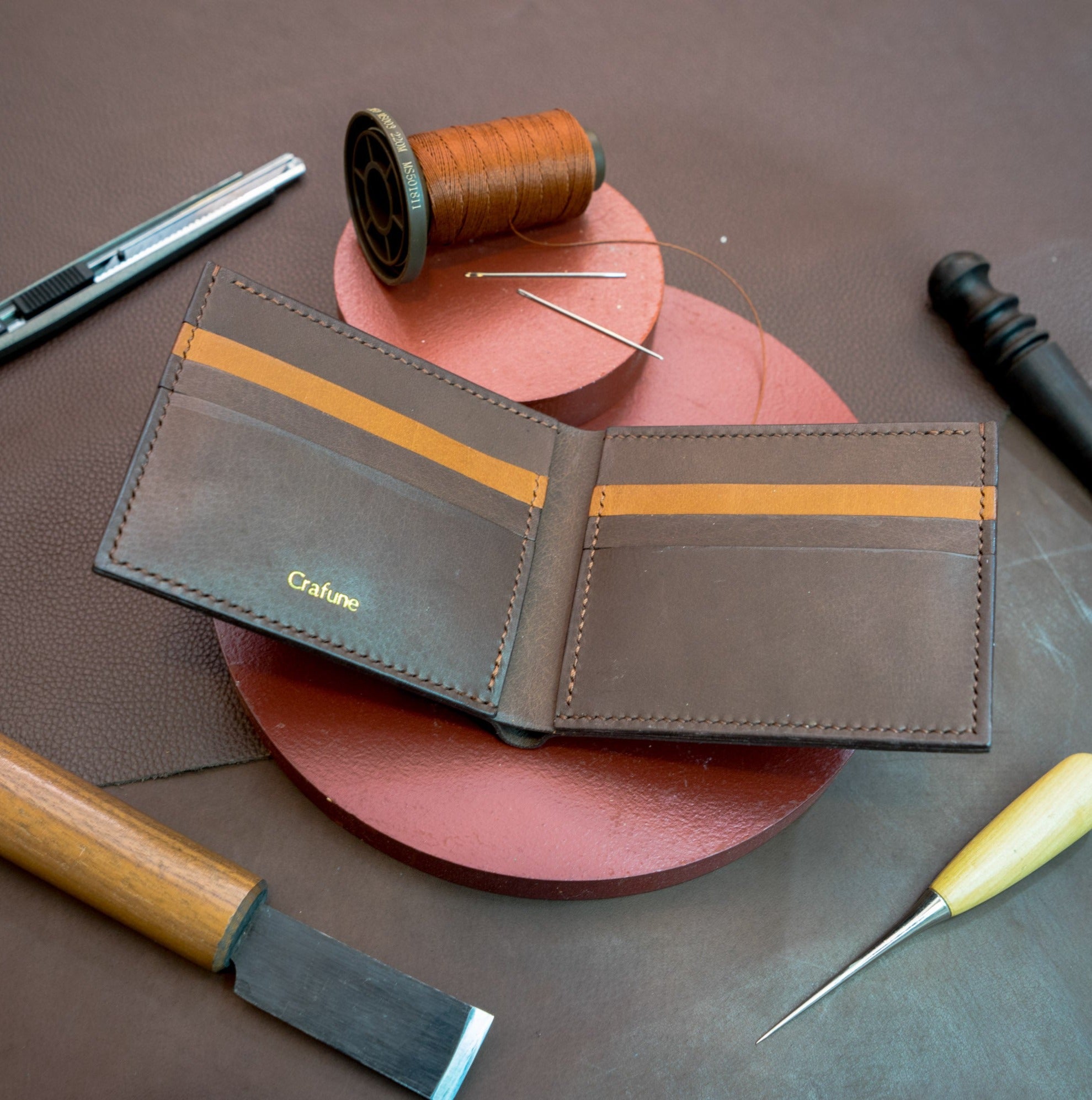 Bifold Wallet Workshop - Crafune