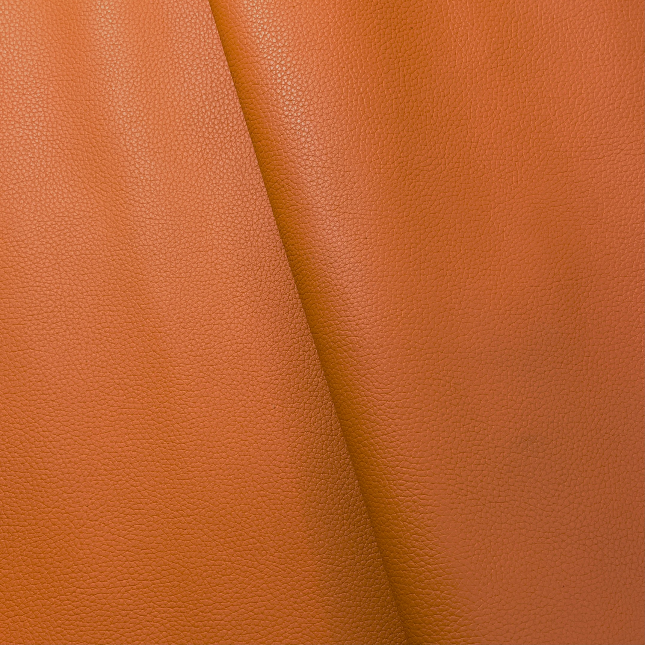 Full-grain Milled Cow Combination-Tanned Leather - Orange - Crafune
