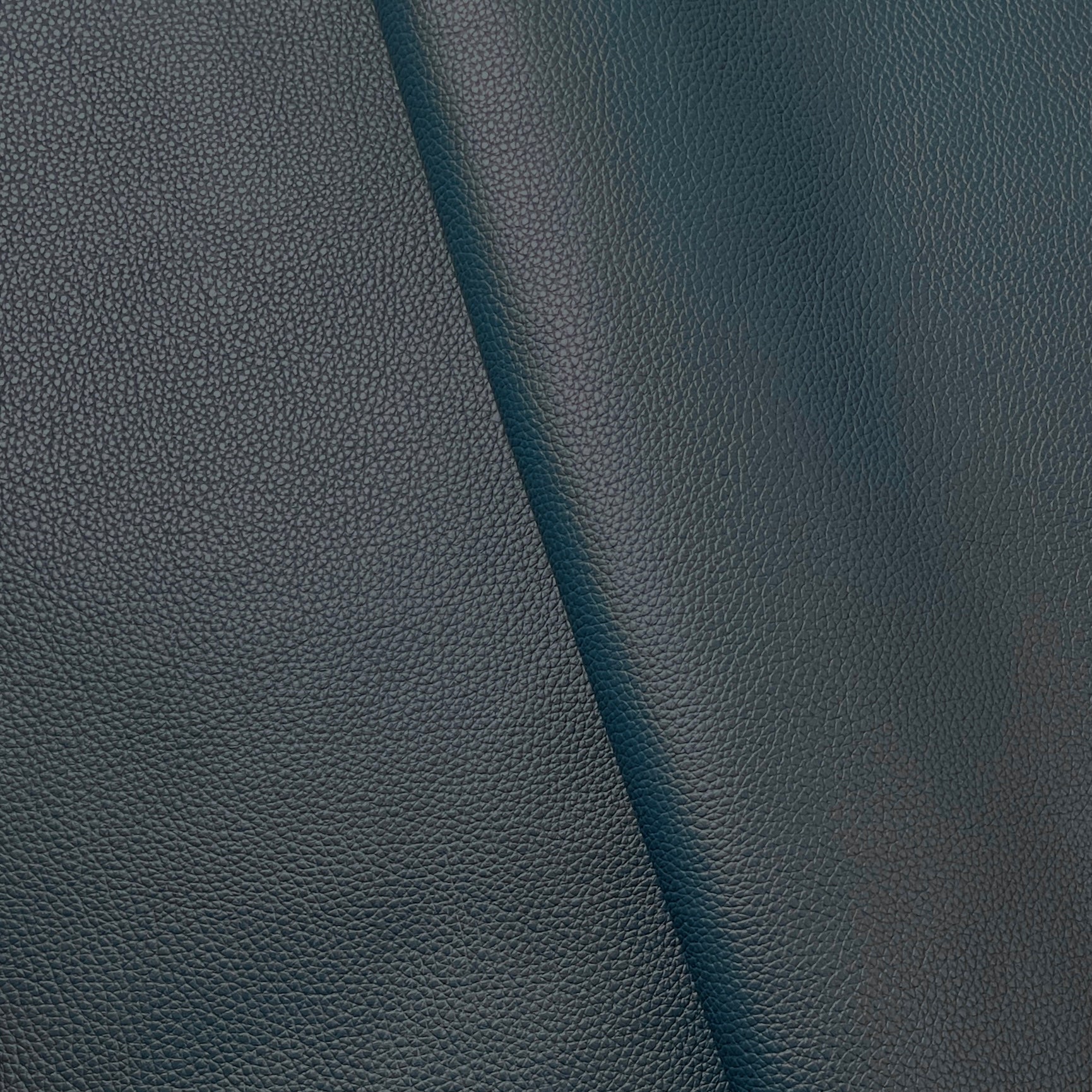 Full-grain Milled Cow Combination-Tanned Leather - Peacock Blue - Crafune