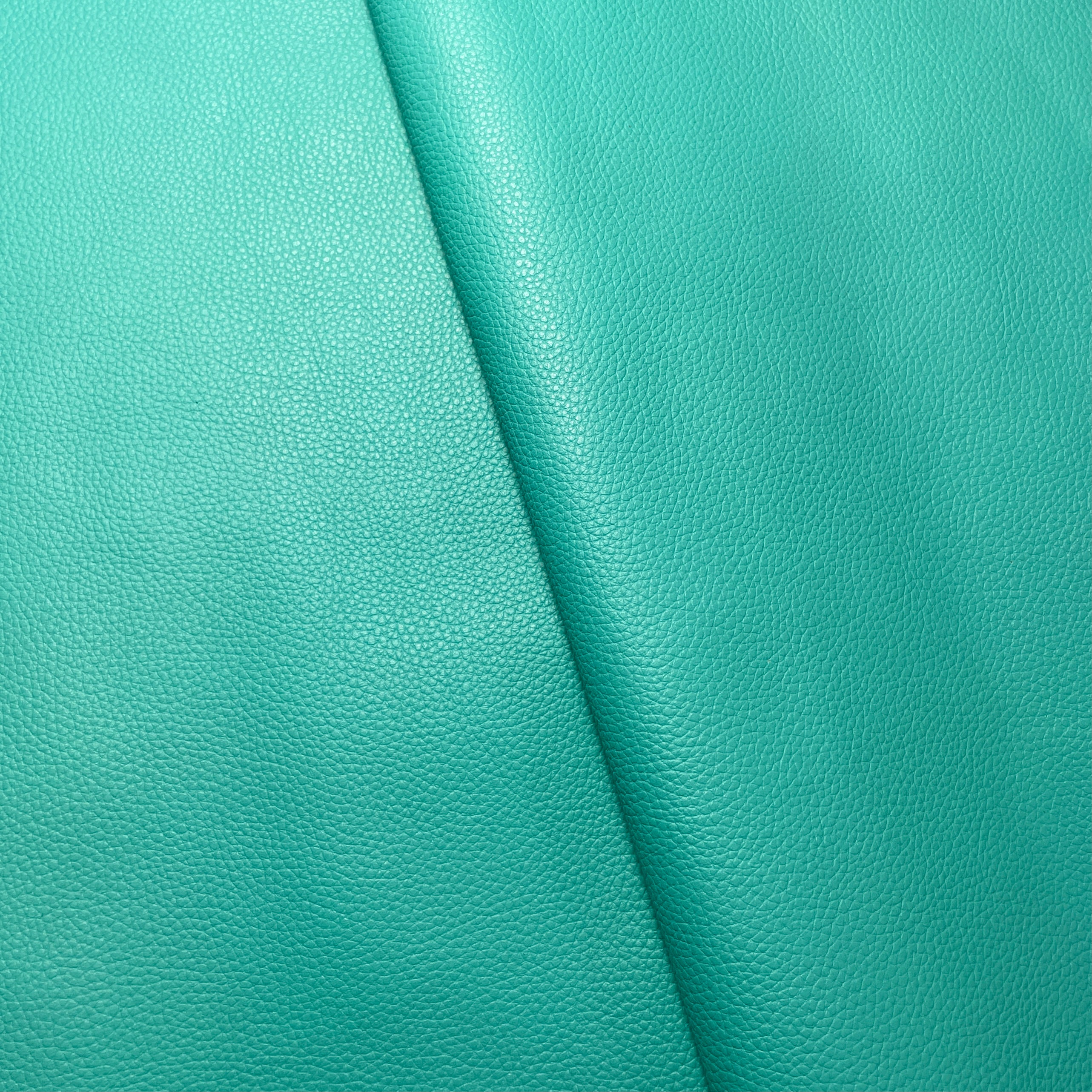 Full-grain Milled Cow Combination-Tanned Leather - Turquoise - Crafune
