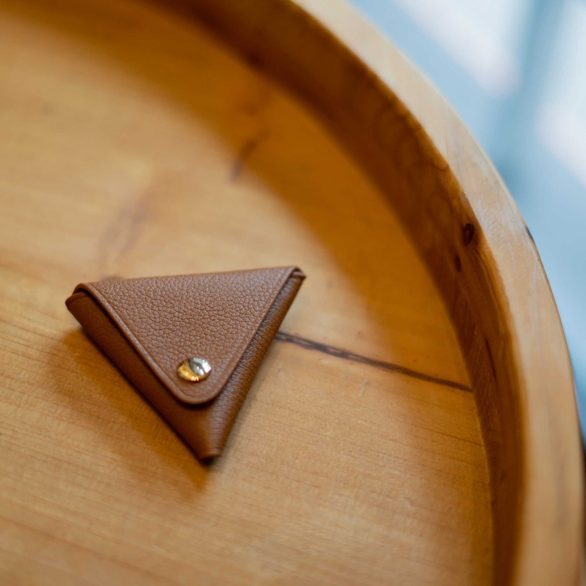 Triangle Coin Pouch - Fox Brown