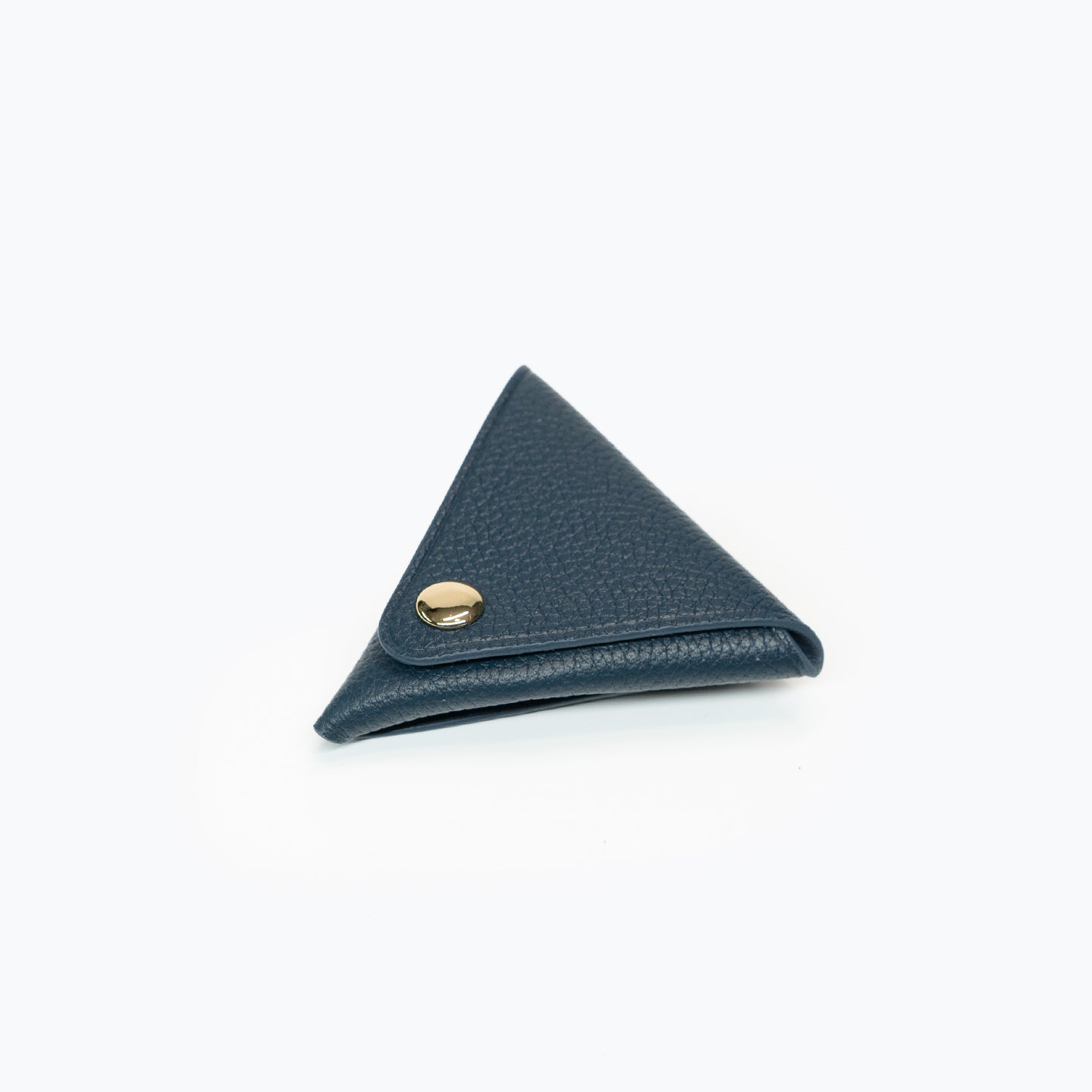 Triangle Coin Pouch - Prussian Blue