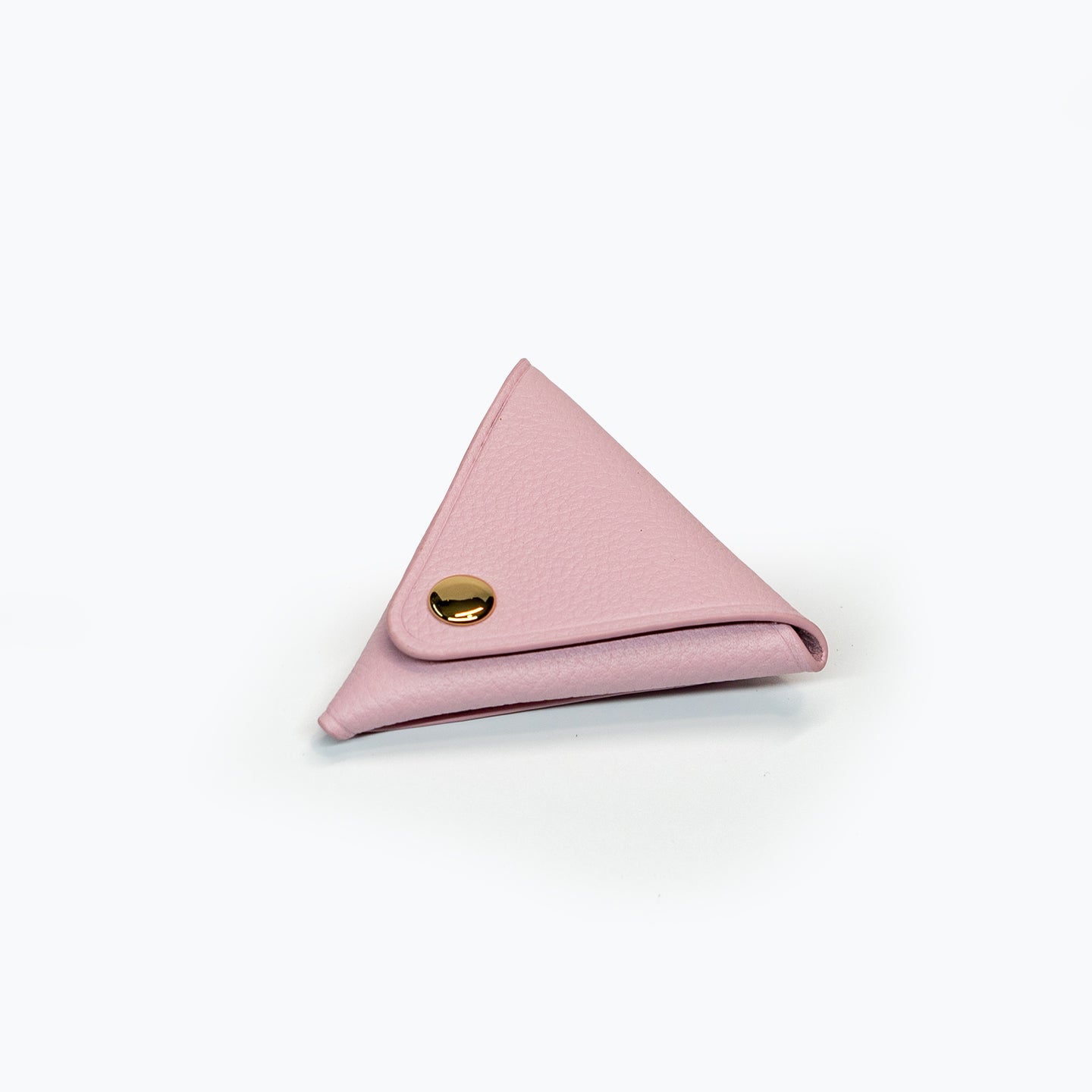 三角形零钱包-淡粉色