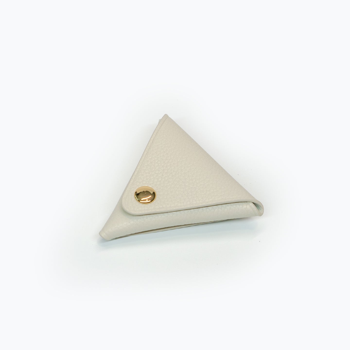 Triangle Coin Pouch - White Choco