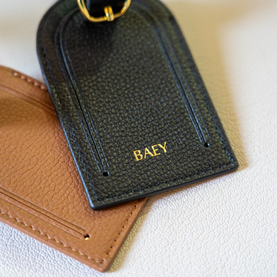 Luggage Tag - Caramel Brown