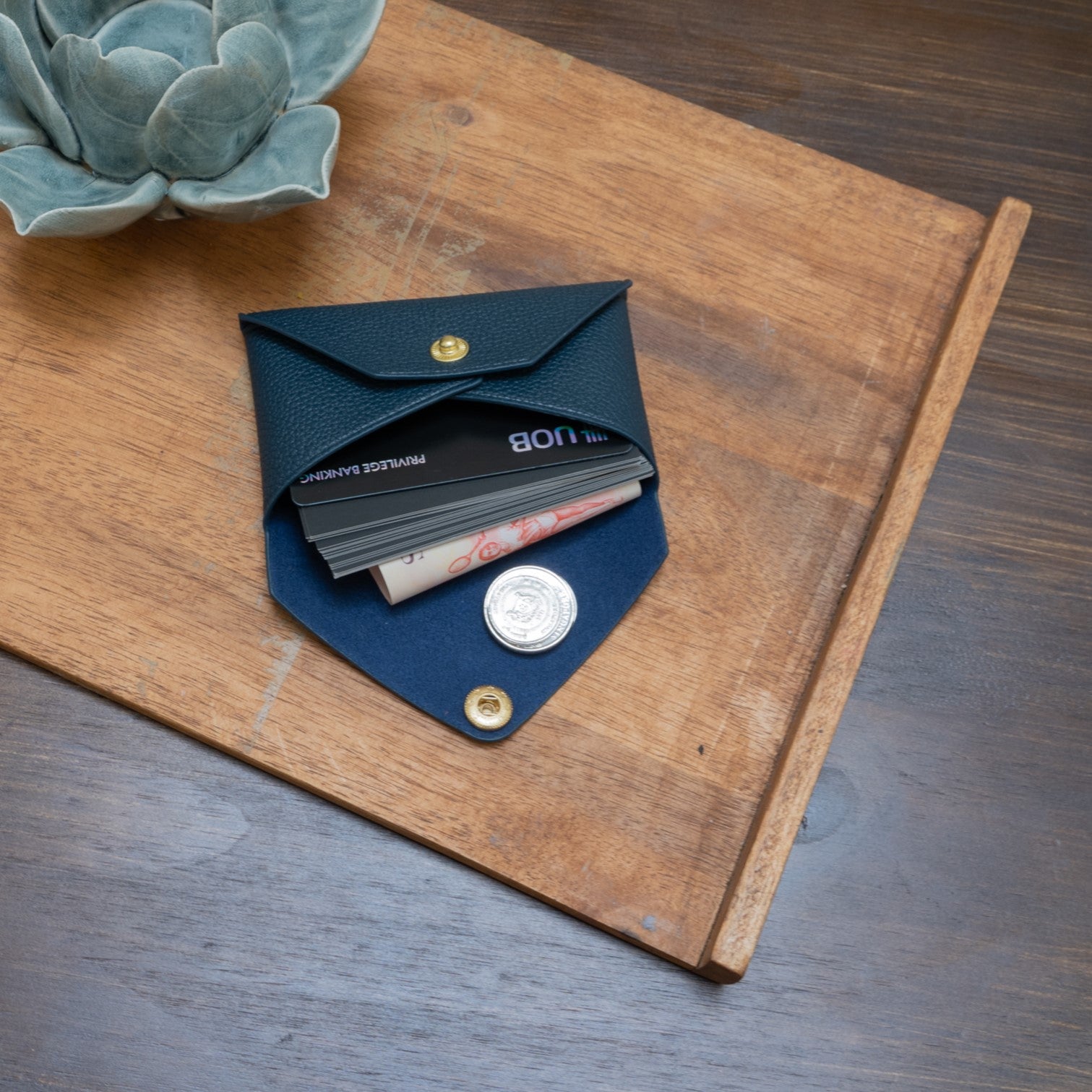 Envelope Cardholder - Prussian Blue