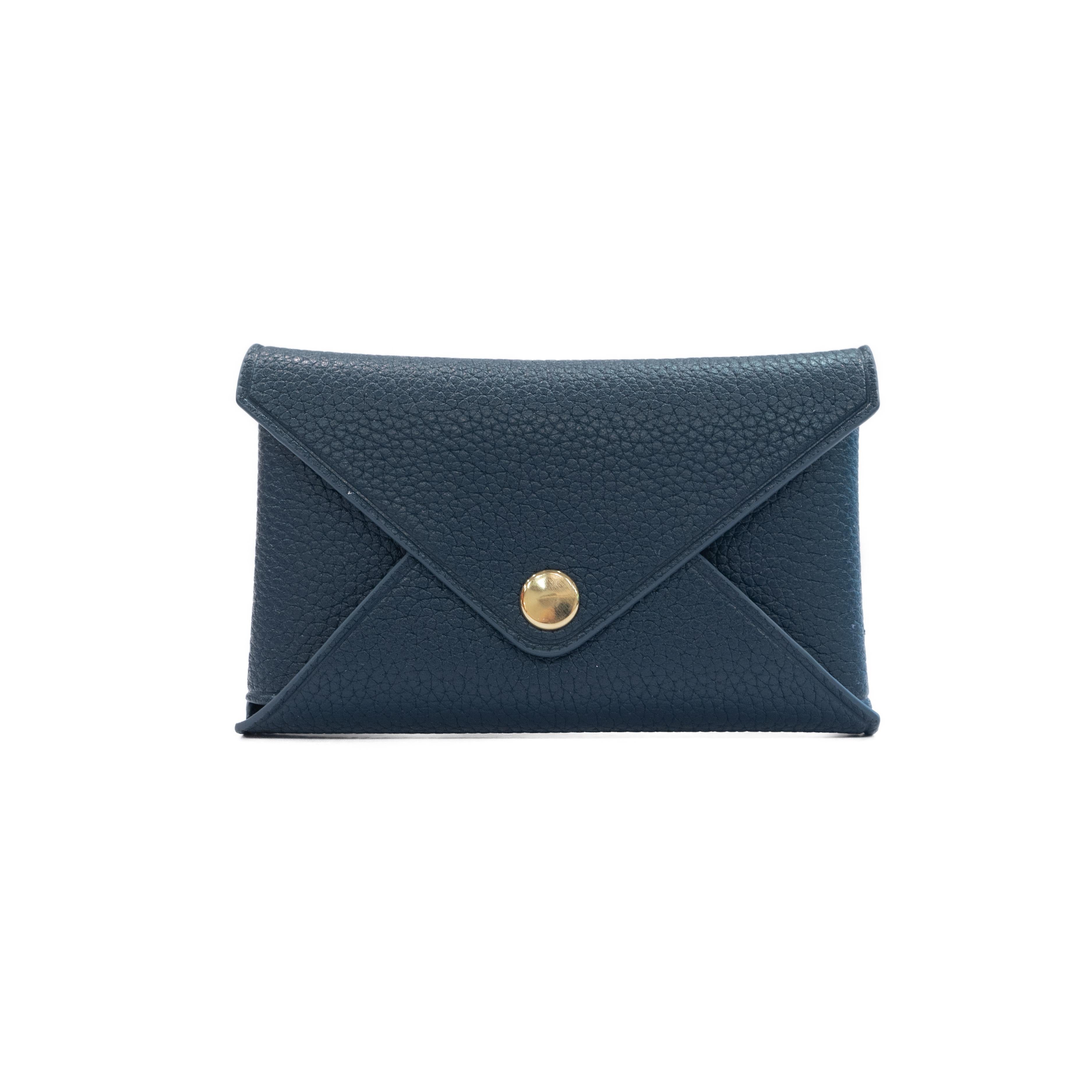 Envelope Card Case - Prussian Blue