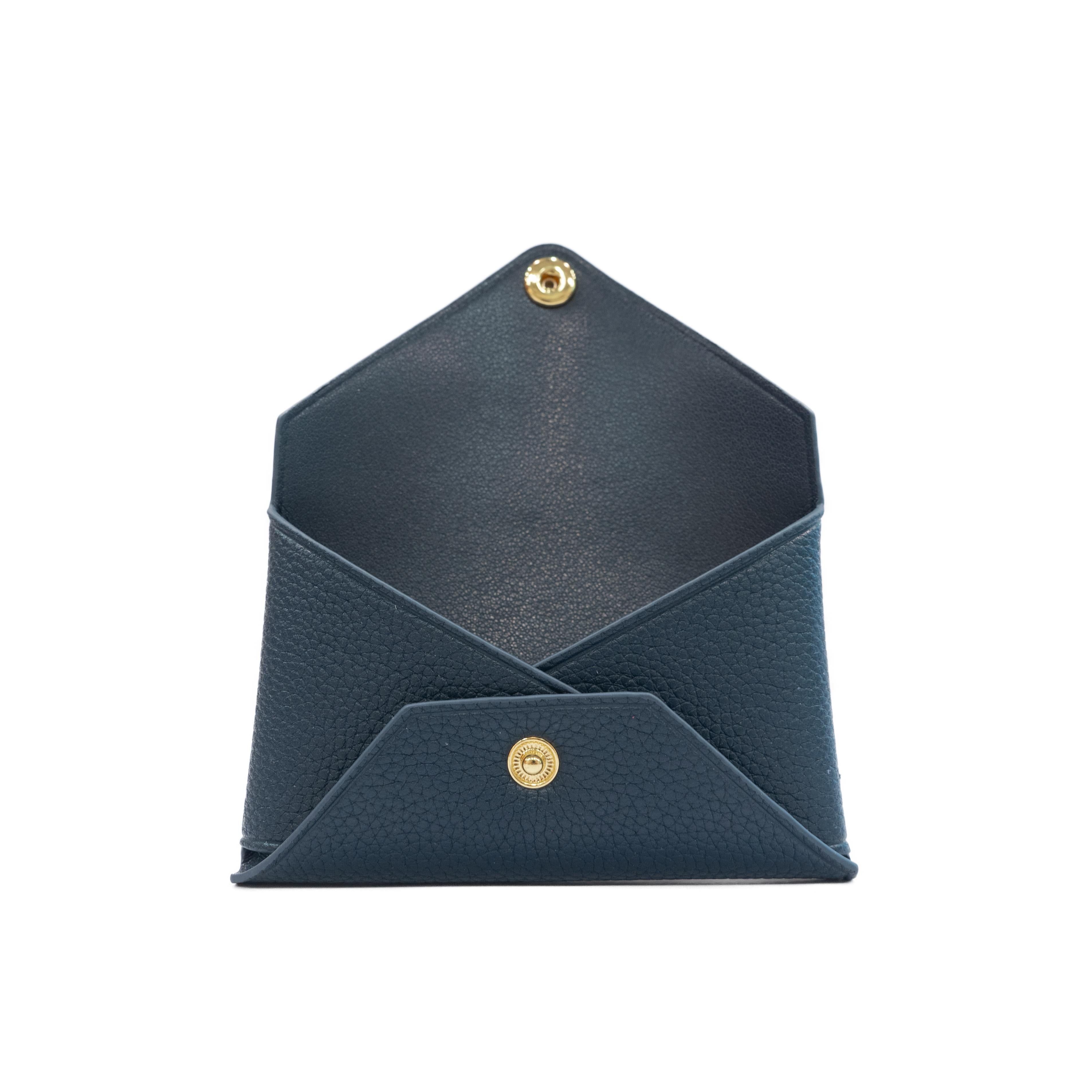 Envelope Card Case - Prussian Blue