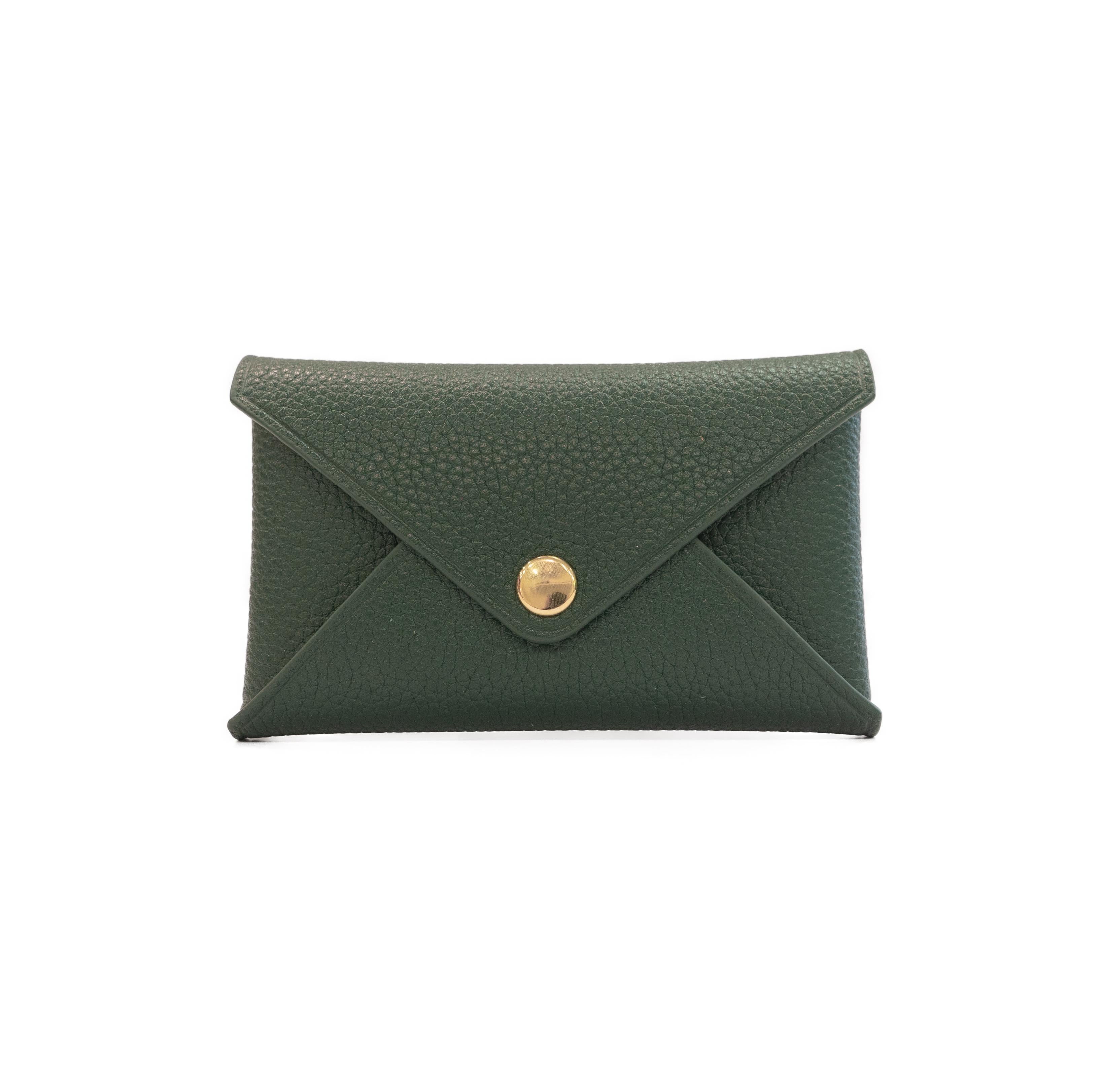 Envelope Card Case - Olive Green