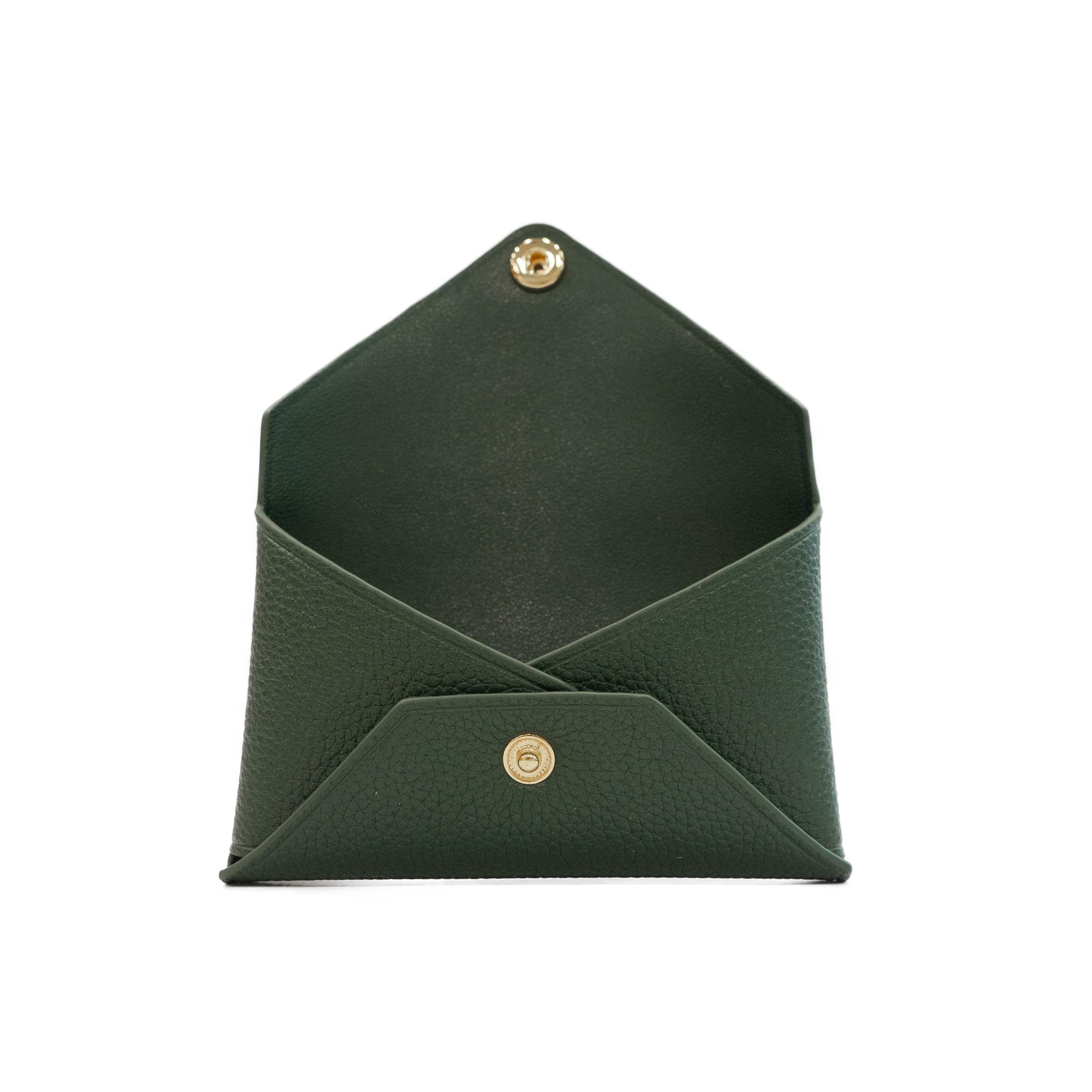 Envelope Card Case - Olive Green