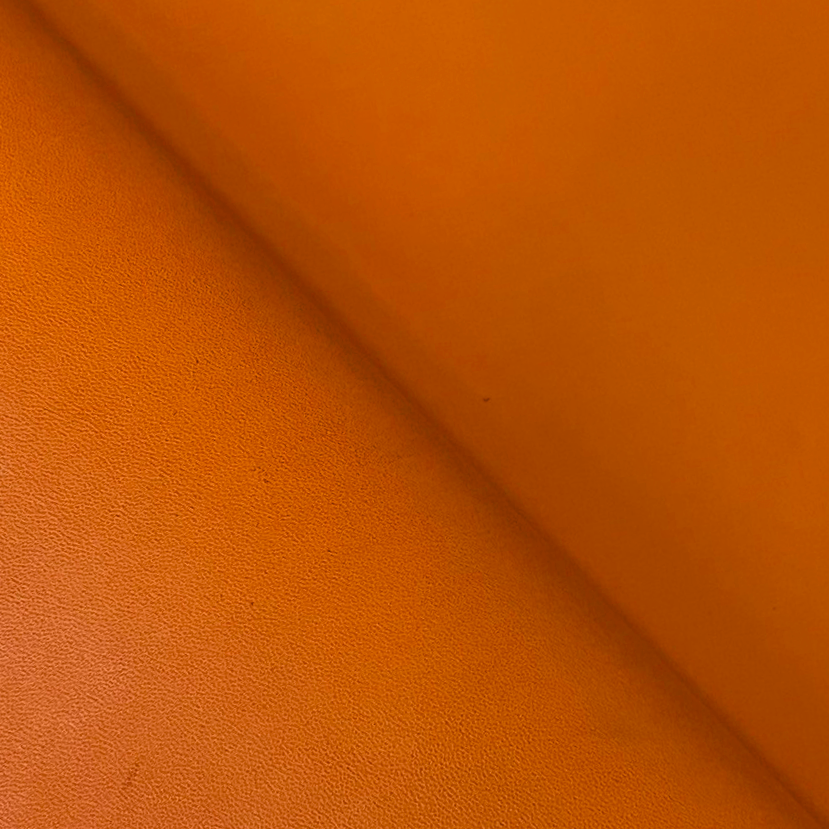 Full-grain Calf Leather - Orange - Crafune
