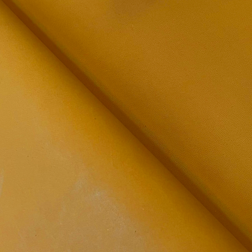 Full-grain Calf Leather - Yellow - Crafune