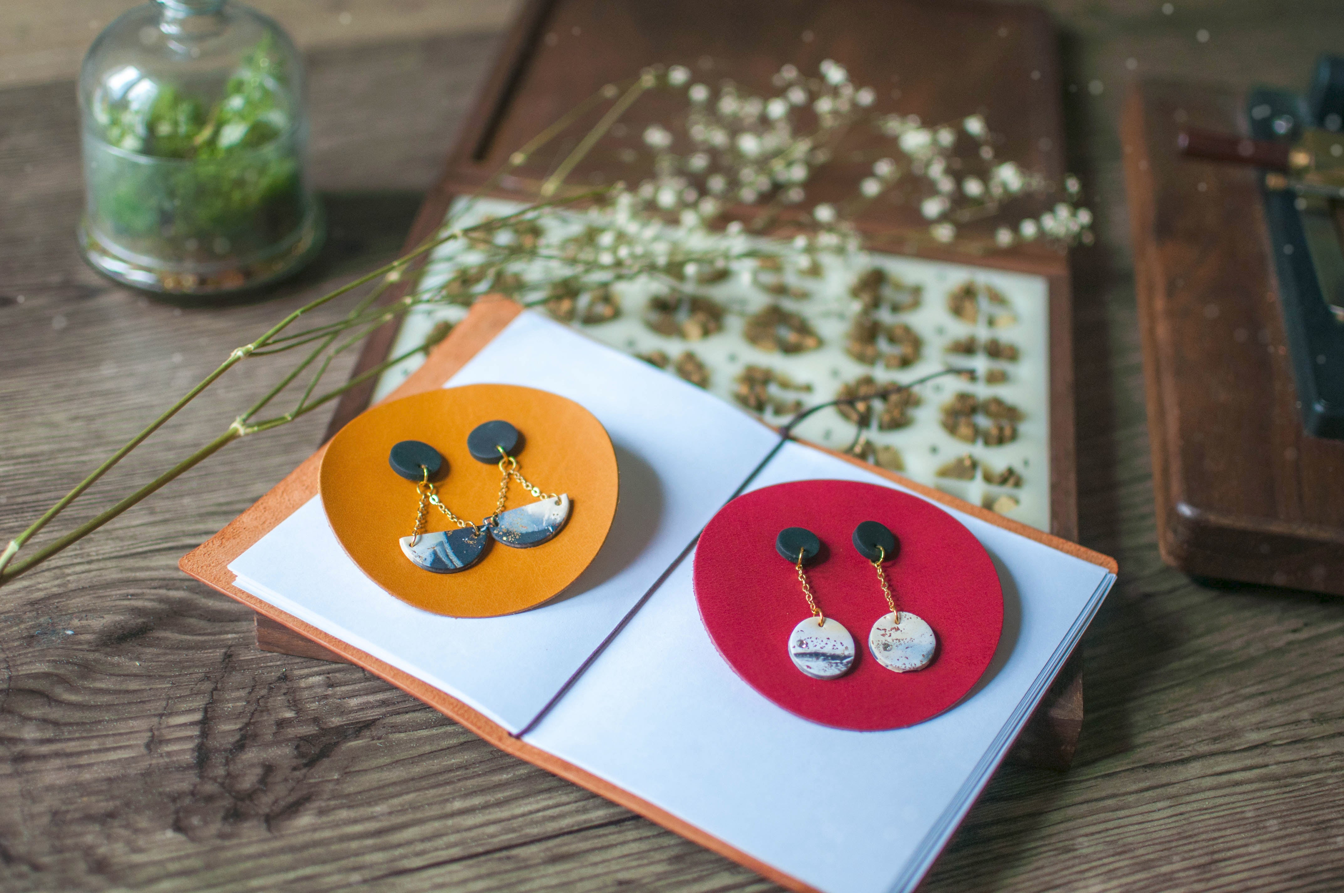 Polymer Clay Earring and Leather Journal Making - Crafune x Tinkle Arts (26th Sep, 11.15am) - Crafune