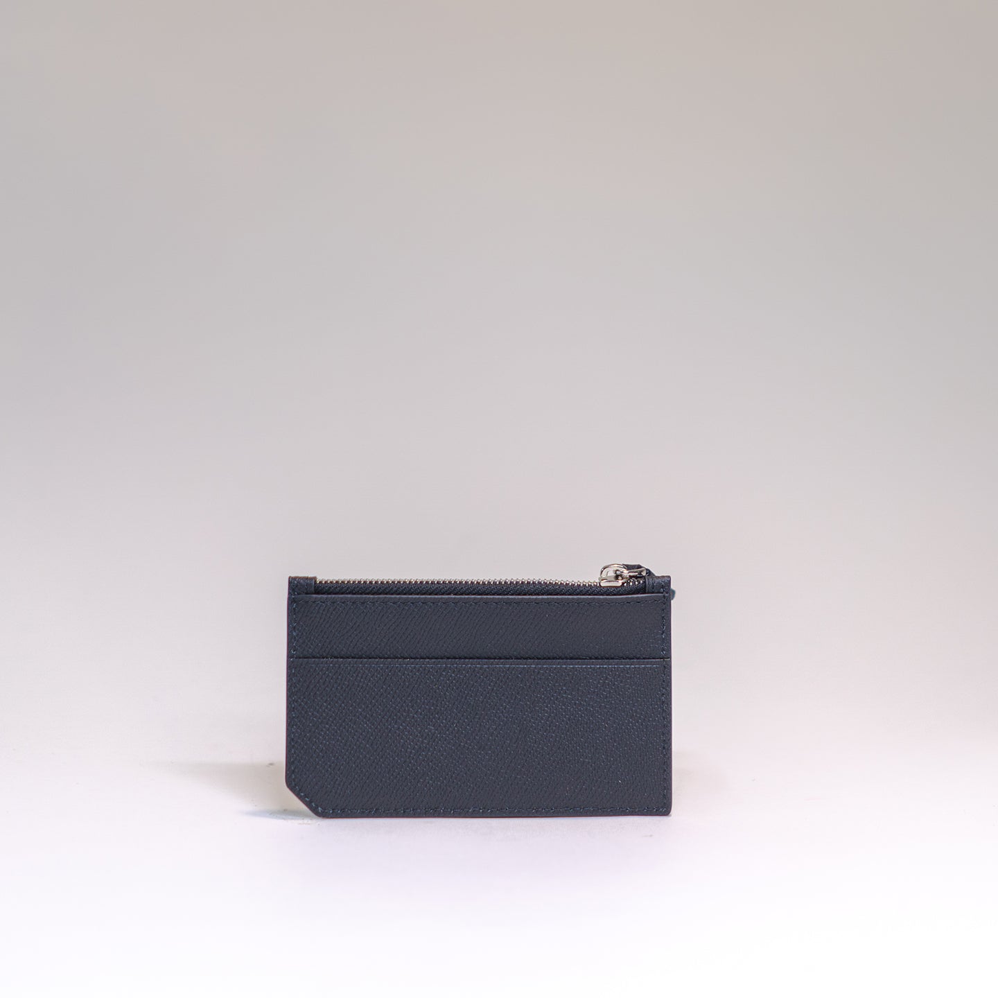 Zipper Cardholder -  Pitch Black with Ivory
